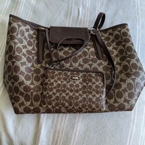 Coach Satchel & wristlet matching